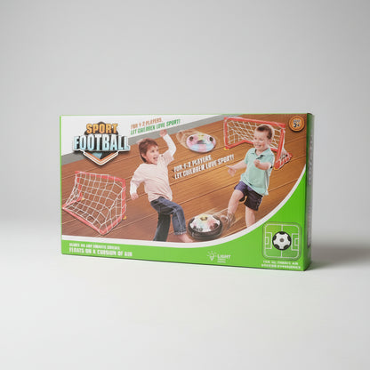 Box of a sports game for children on a light surface